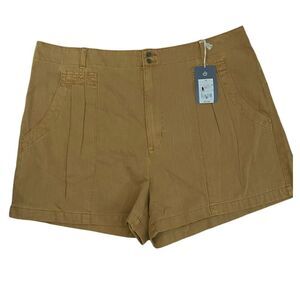 Universal Thread Casual Khaki Shorts‎ Preppy Light Weight Denim  Women 18